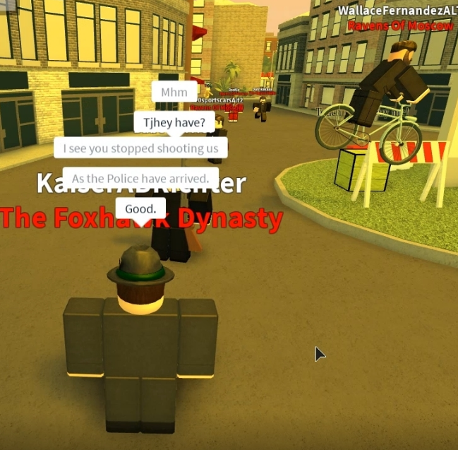 Aleczaender, defusing the police after an incident