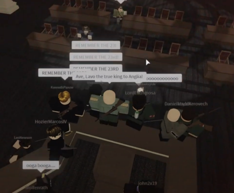 Lavo's Kerovechs seizing the city hall in a insurrection following his proclamation as king