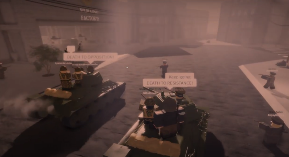 The Red Army crushing the positions of Inacius's resistance