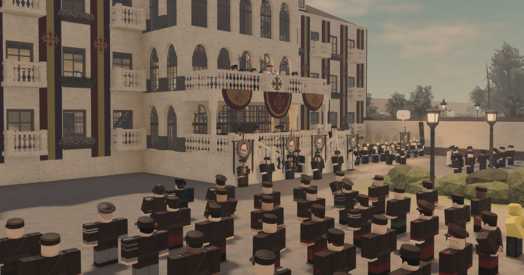 Octavian Orderstate forces attending a bi-weekly rally hosted by Graend Councilman CasimirZHorrigan